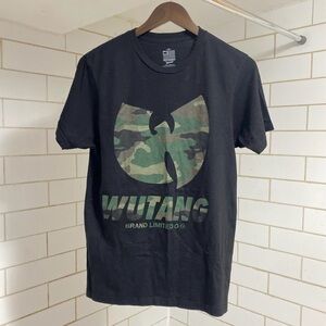 Women’s Black Wutang Clan Tee w/ Camo Print